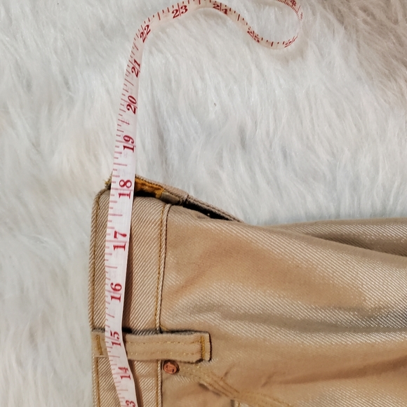 Vintage 90s Enyce Beige Brown Oiled Carpenter Jeans - Picture 9 of 10